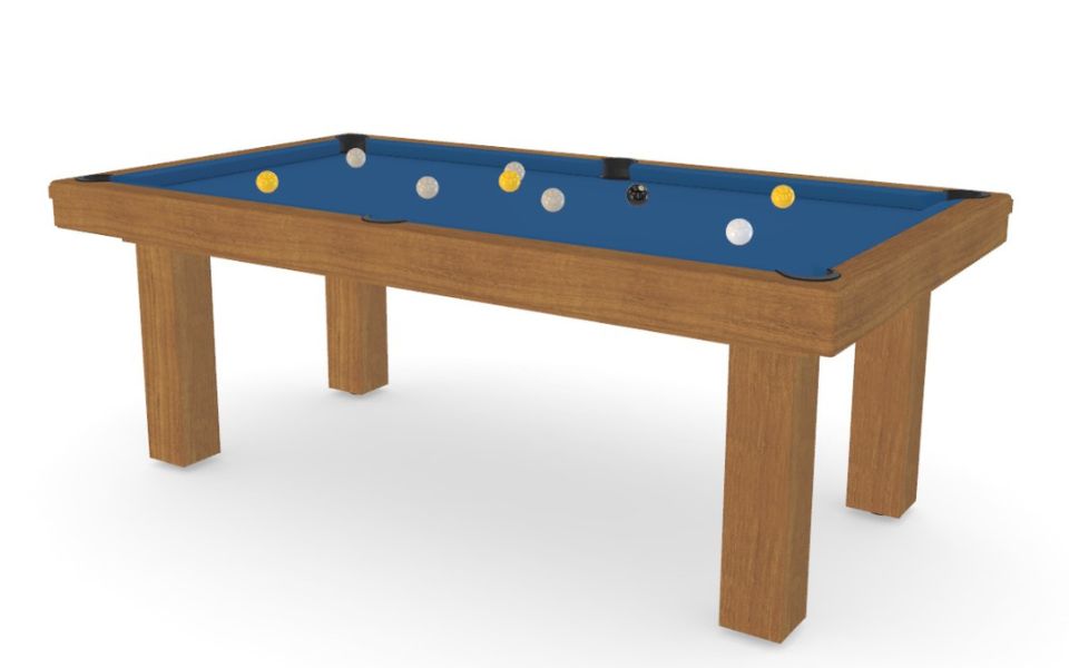 buiten teak biljarttafel op maat toulet