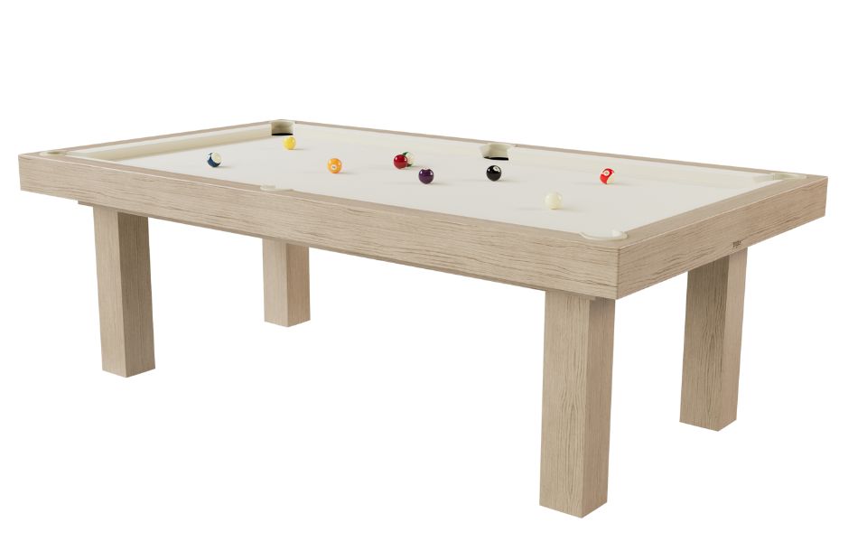 convertibele eiken biljarttafel natuur laken purity hedendaags toulet