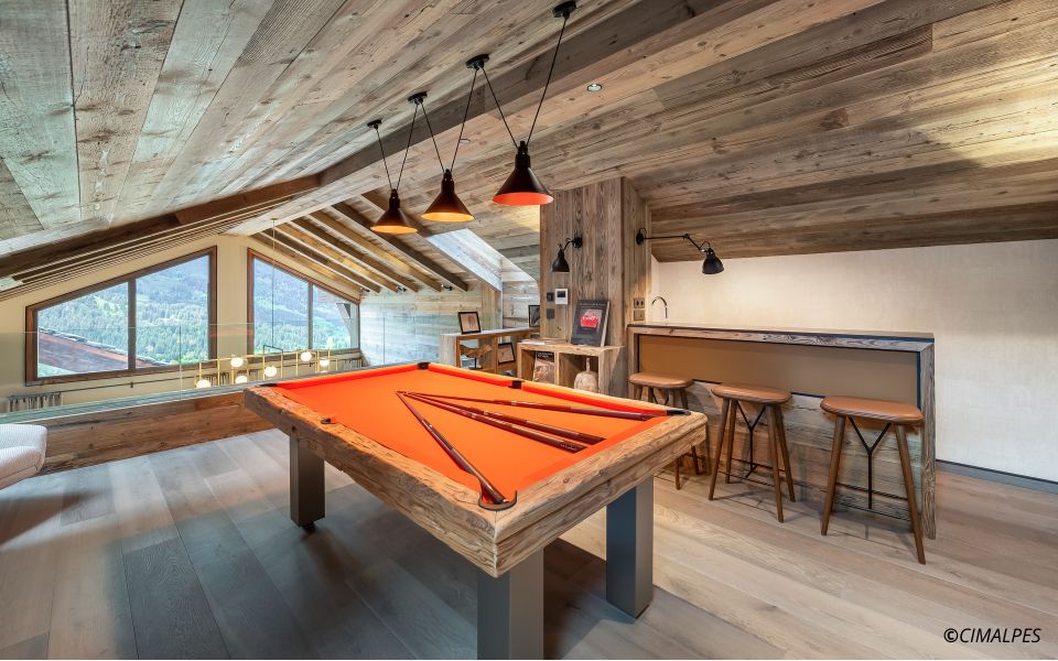 aanpasbaar ontwerp biljarttafel hout Megeve - Billard Toulet