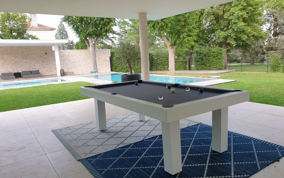 moderne biljarttafel voor buiten - wit - Teck - Billards Toulet