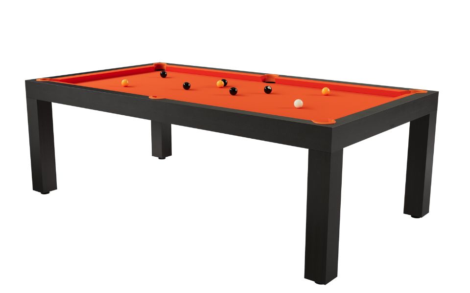 moderne eiken biljarttafel zwart laken pearl toulet